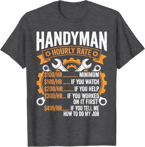 Lustiges Handwerker-Kunstwerk für Männer Jungen Papa Herr Fix-it Handwerker T-Shirt Y2k Herrenmode Wartungs- & Reparaturmann Grafik-Spruch T-Shirt Geschenk – Detail 15