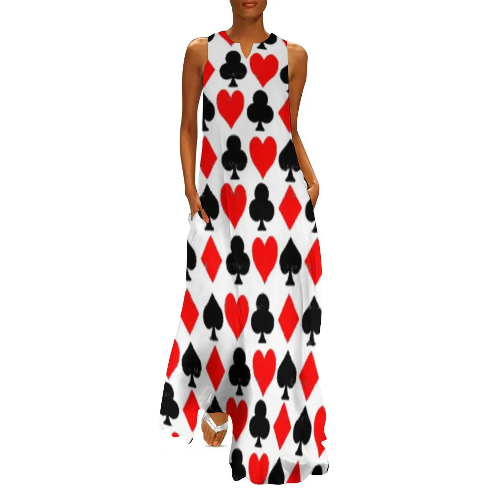 

CASINO SUITES PATTERN ART Long Dress women evening dress ladies dresses for women 2024