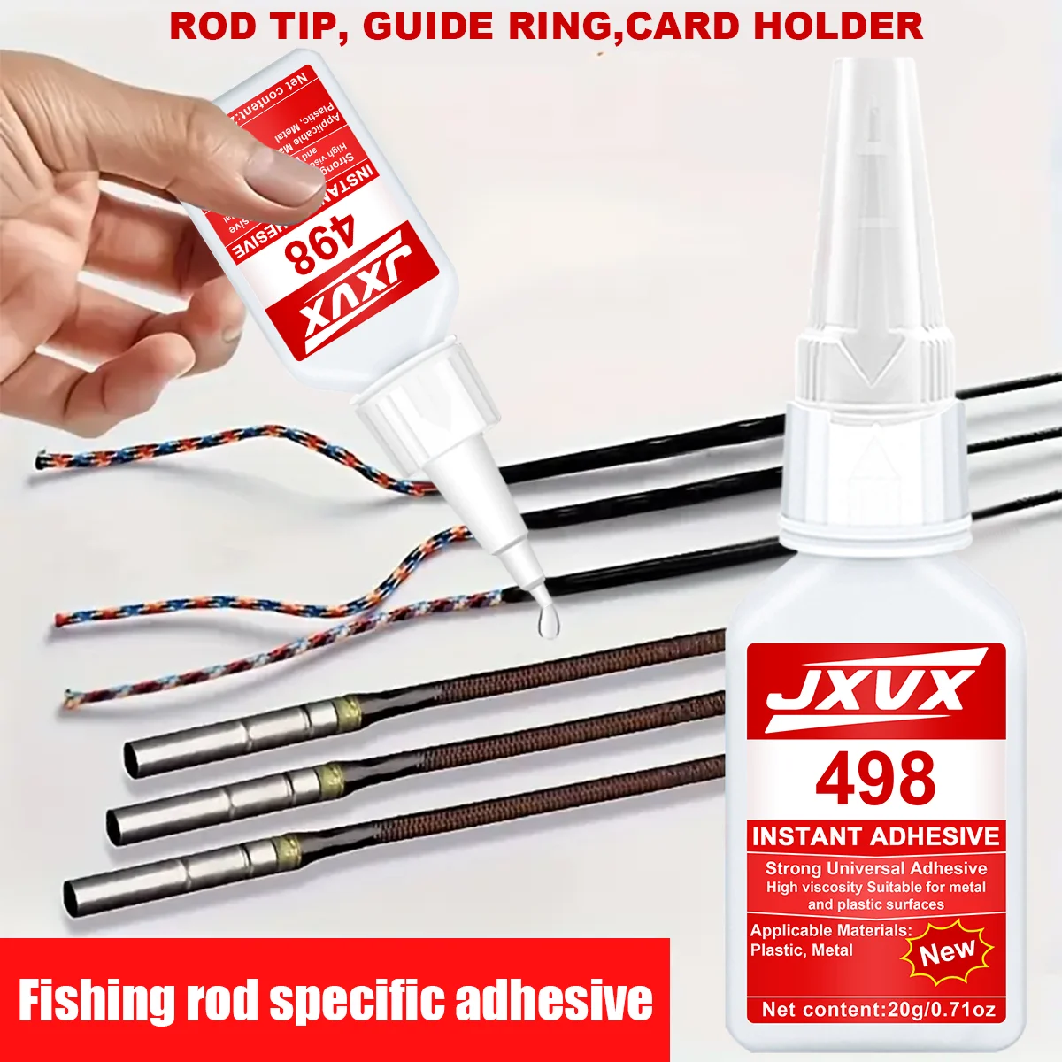 El nuevo adhesivo de alta resistencia, impermeable transparente, fuerte adhesión, buena estabilidad, adecuado para la reparación de artes de pesca, reparación del hogar, fabricación manual, reparación de zapatos.