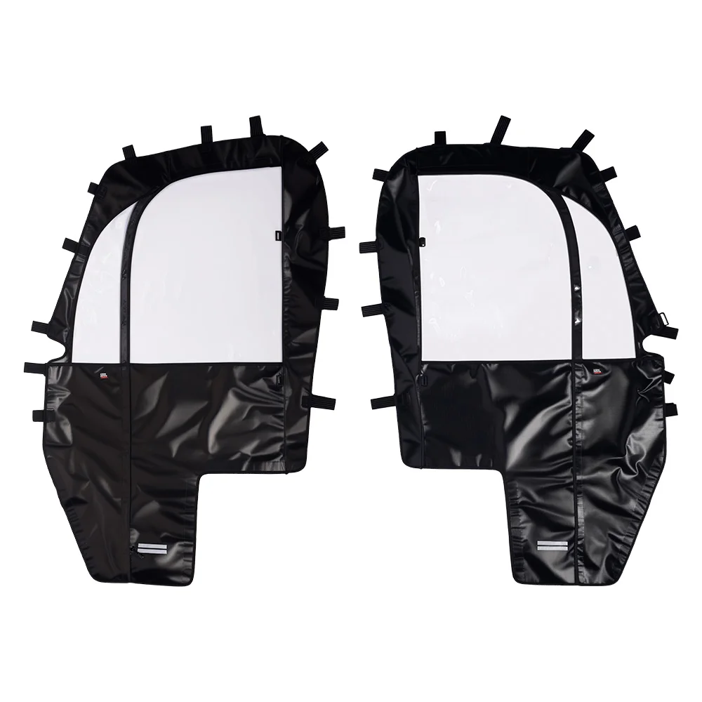 

For Hisun 400, Coleman UT400, Hisun Sector 400, Massimo MSU400 Soft Side Doors Cab Enclosure Zipper Window with Clear Window