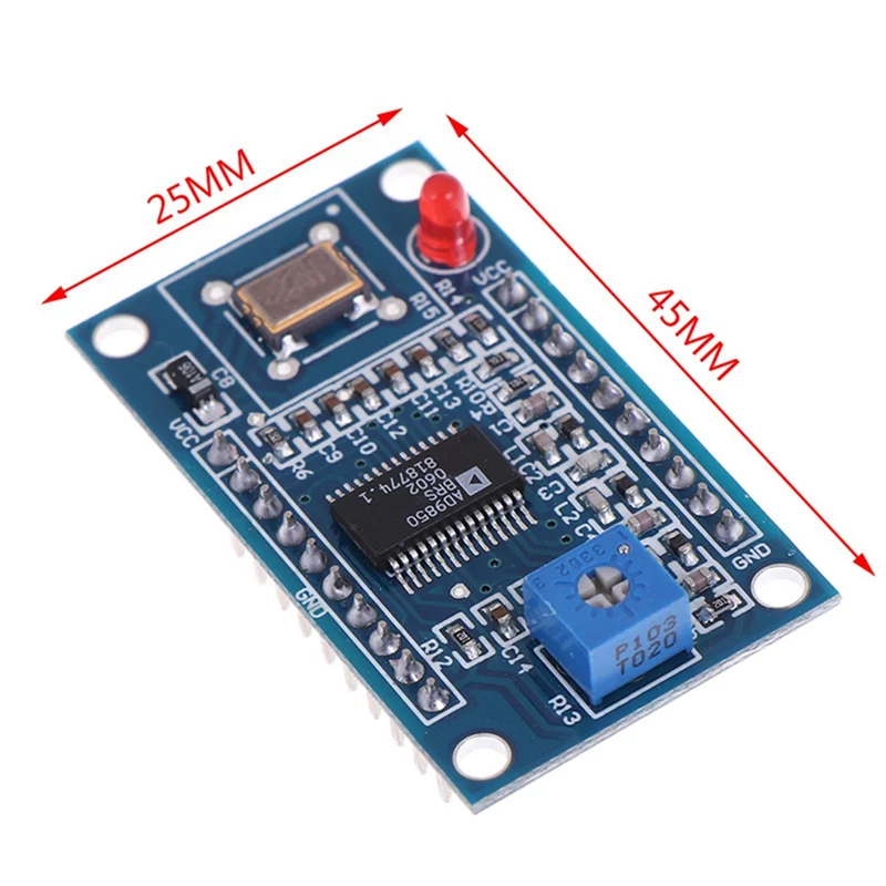 Módulo generador de señal DDS, placa de desarrollo de 0-40MHz, AD9850, 2 Ondas sinusoidales y 2 ondas cuadradas