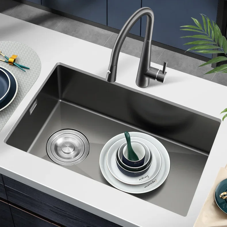 

vegetable basin, large single sink, kitchen vegetable basin, dishwasher sink, nano thickened dishwasher