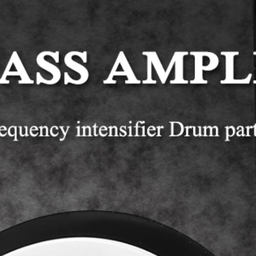 Professional Drum Bottom Microphone Loudspeaker with Ring Sticker Drum Accessories Bass Hole Protection Percussion Parts