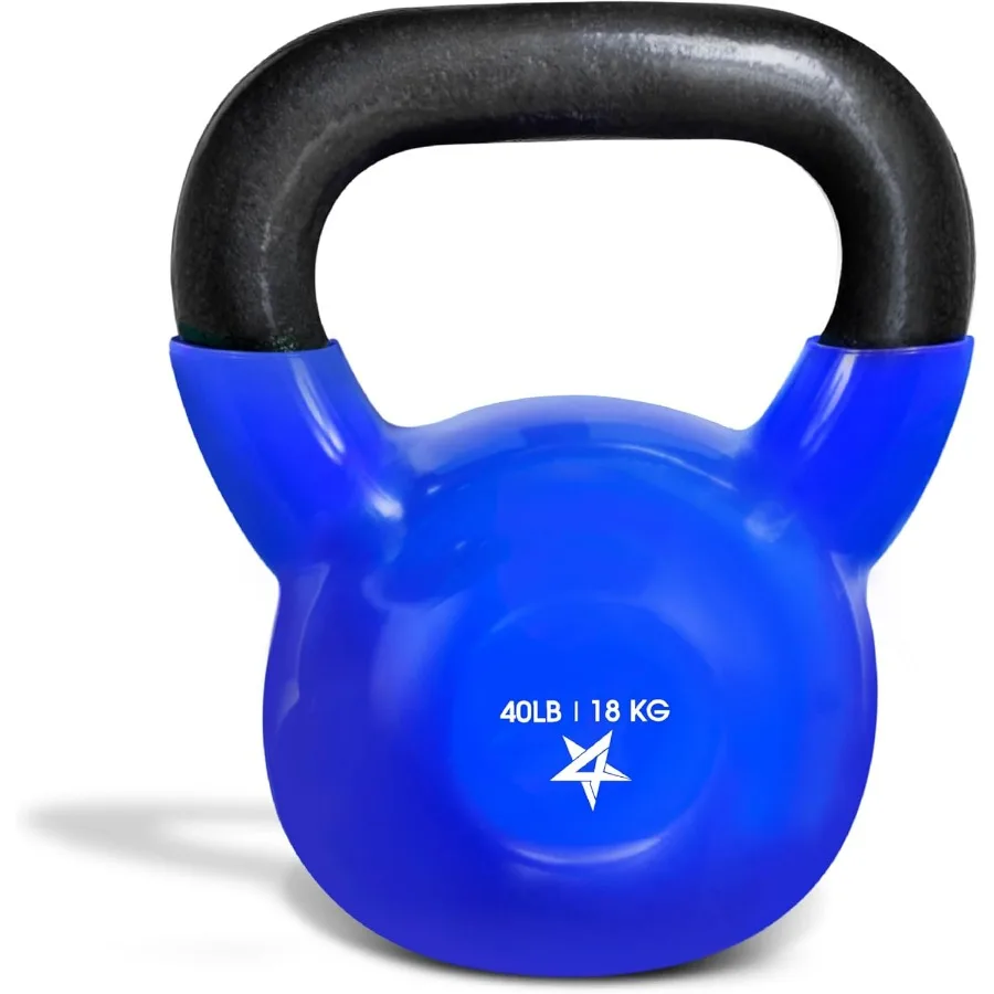 Kettlebell 5100 رطل الفينيل المغلفة الحديد الزهر تدريب القوة Kettlebells للمنزل الصالة الرياضية تمارين اللياقة البدنية كامل الجسم تجريب المعدات
