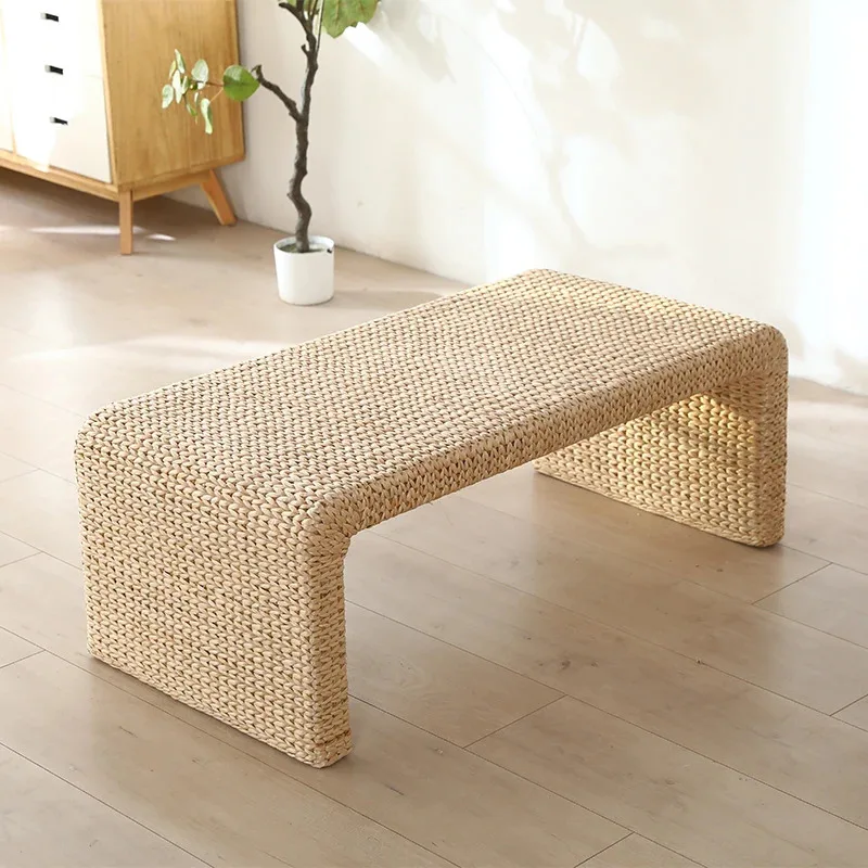 Japanese Rattan Coffee Table Modern Dining Tea Minimalist Center Unique Side Table Service Breakfast Mesas Bajas Patio Furniture