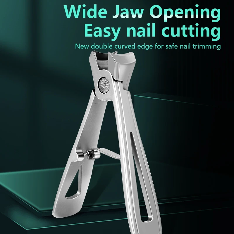 

TJ SEGA Wide Jaw Opening Nail Clippers Stainless Steel Sharp Manicure Cutter Thick Hard Toenail Fingernail Scissors Trimmer Tool