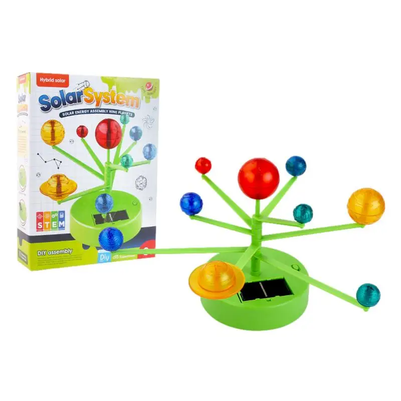 Solar System For Kids Astronomy Solar System Model Kit With 9 Planets Educational STEM Space Toy 3-D Solar System Scince Kits