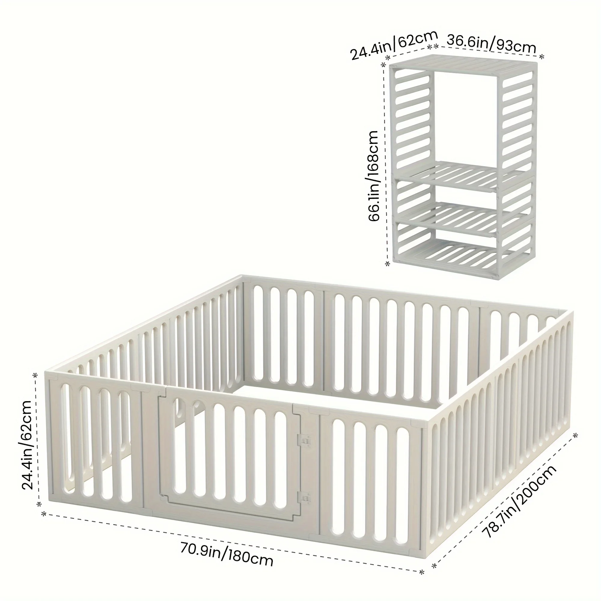 Baby Playpen Baby Fence, Adjustable Shape Baby Playpen, Kids Activity Centre Safety Play Yard Home Indoor Outdoor