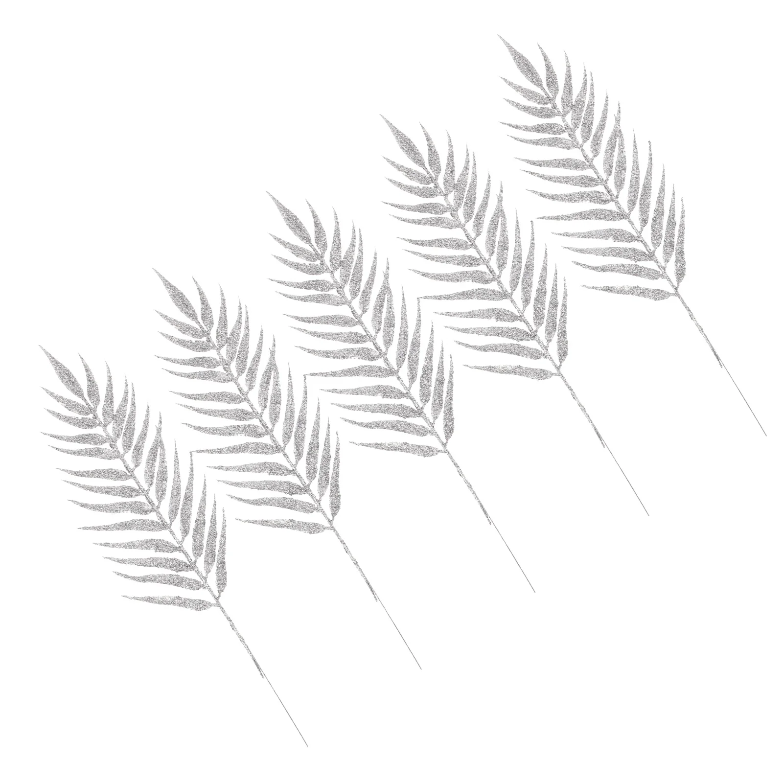 

5Pcs Christmas Leaves Ornaments Artificial Stem Branches Party Decoration Rustic Farmhouse Xmas Tree Leaves Decor Glitter Home