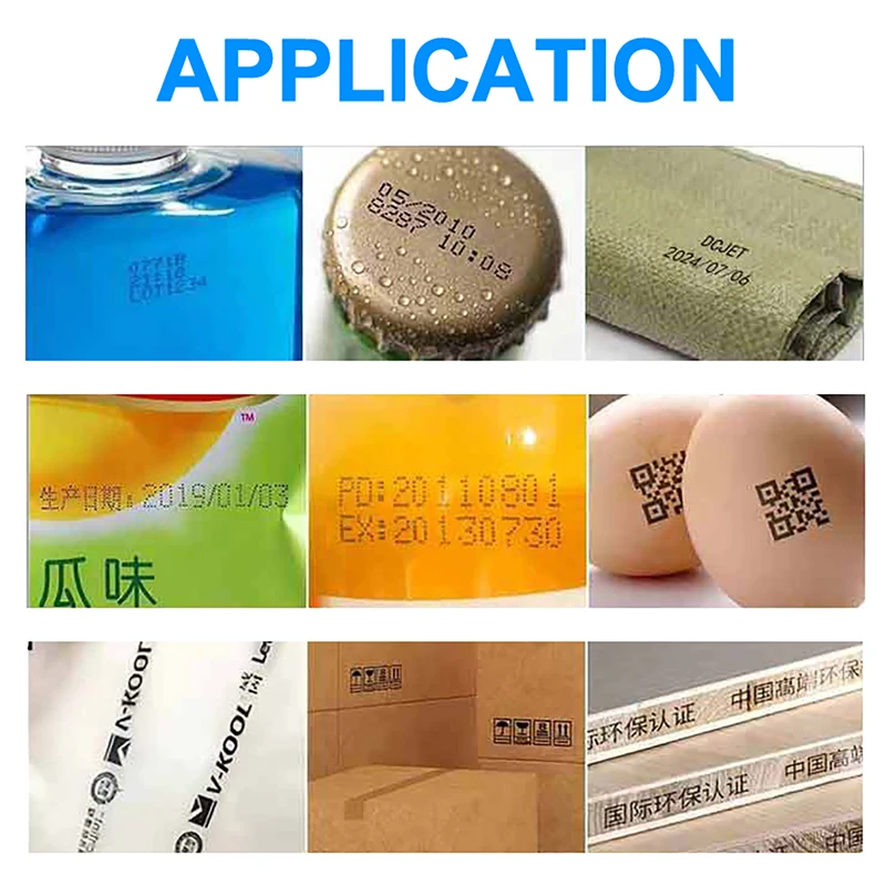 Impressora portátil 12.7mm, data de produção, número de lote, vida útil, impressão a jato de tinta, padrão de código qr, mini impressora jato de tinta portátil