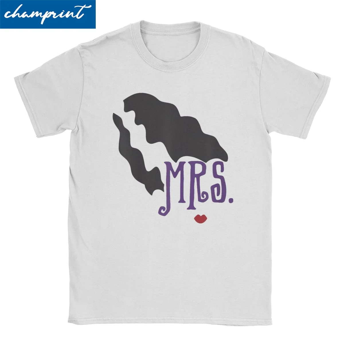 Camisetas de disfraz de Halloween para parejas de Mr. And Mrs. Frankenstein, camisetas divertidas de algodón 100% para hombres, camisetas con cuello redondo, ropa nueva llegada