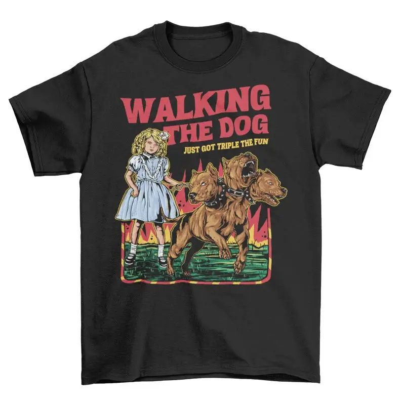 Walking The Dog Just Got Triple The Fun Cerberus T-Shirt