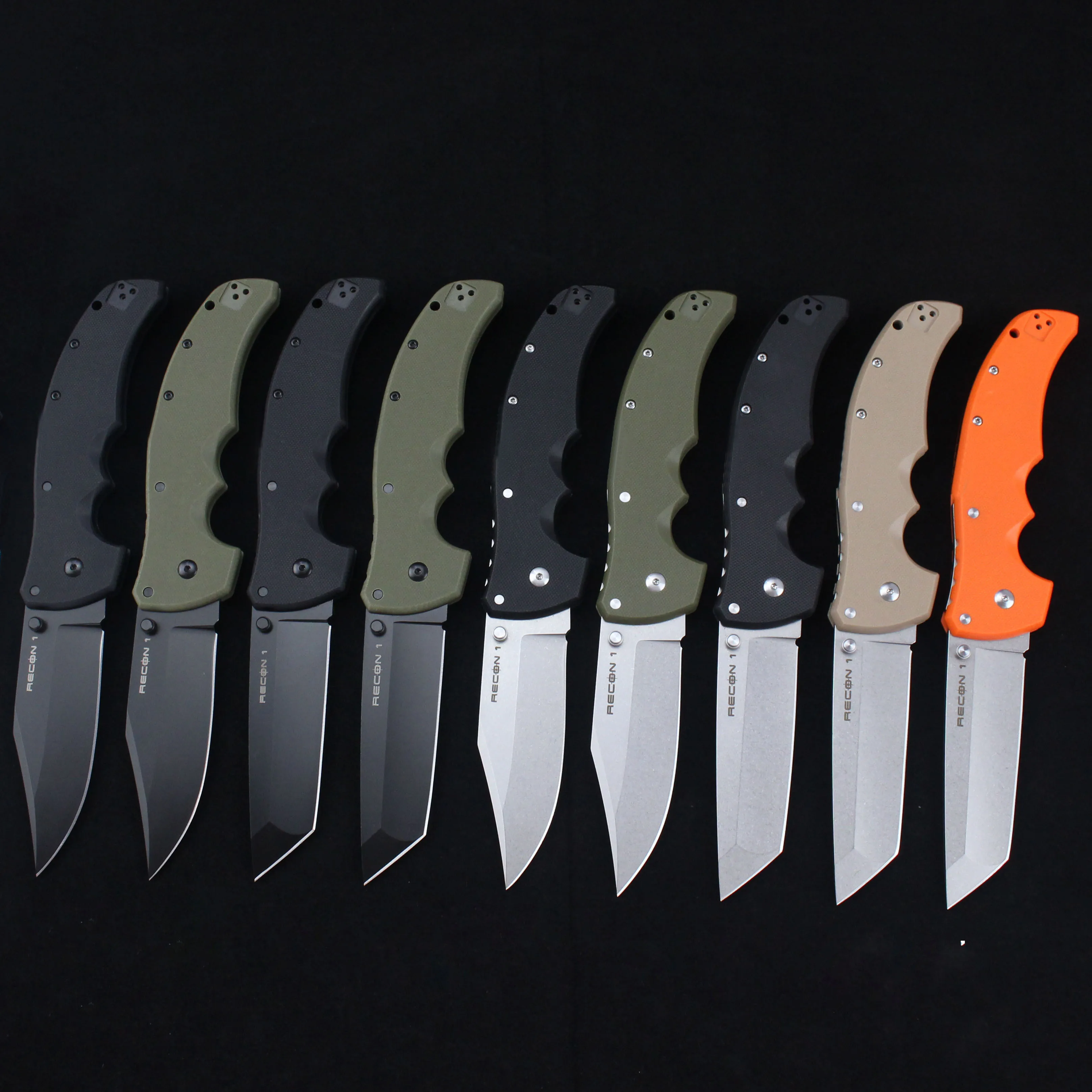 

New Cold Military Pocket Knife AUS-10 Steel Blade EDC Outdoor Camping Survival Hunting Folding Knife Tanto Knives RECON 1