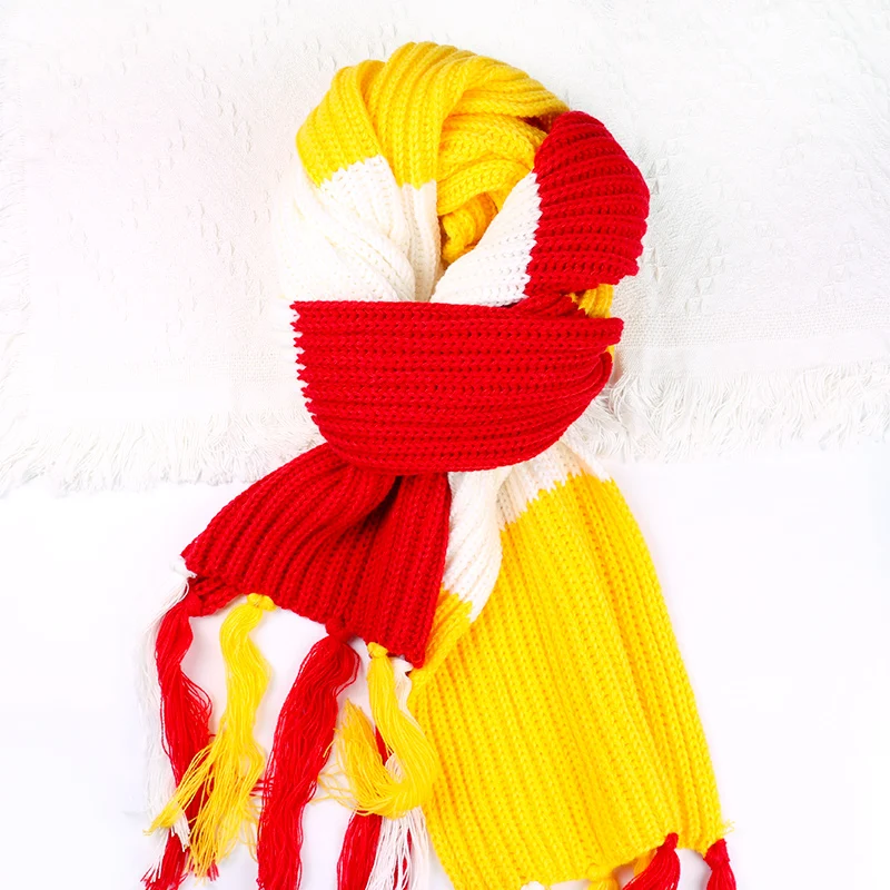 100% Acrylic Fabric Scarf Dutch Carnival Decoration Accessories 200x30cm Knitted Scarves For Carnaval In Oeteldonk Gift Decorate