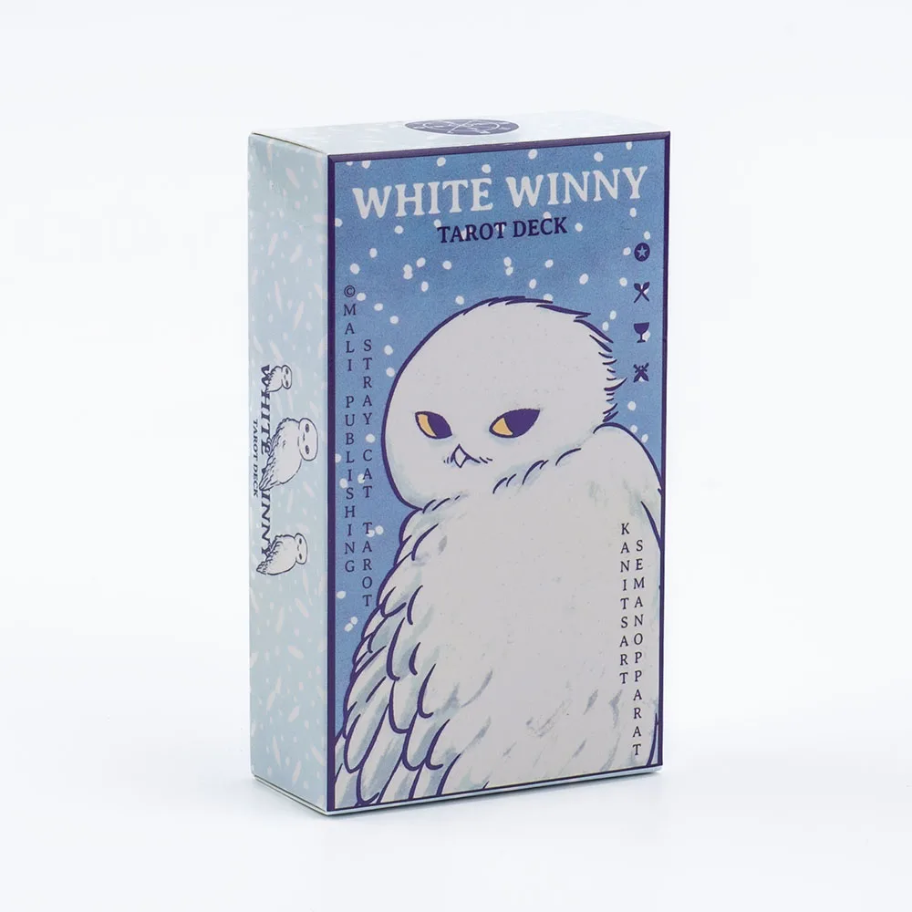 White Winny Tarot English Edition 80-Karten-Deck mit PDF-Anleitung, Fate Divination-Karten für Anfänger, Brettspiele – Detail 2