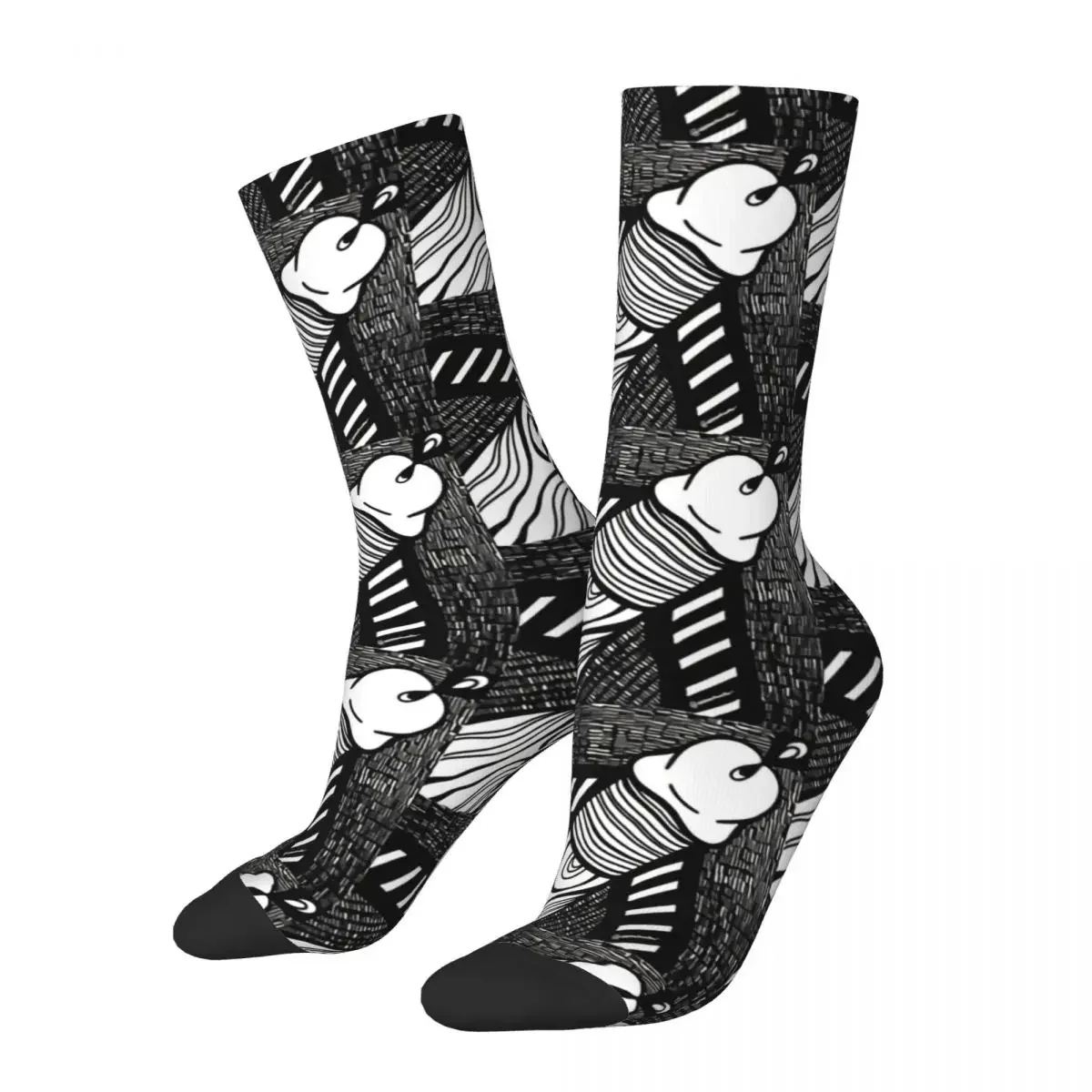 

Funny Crazy Sock for Men Abstract Hip Hop Harajuku Penis Seamless Pattern Printed Boys Crew Sock Novelty Gift