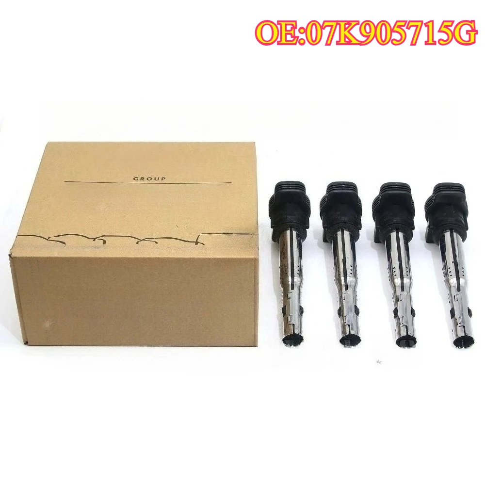 

High quality New For 1/4PCS 07K905715G Ignition Coils For AUDI Q5 A4 VW GLi Passat EA888 1.8T 2.0T 07K905715F 06F905115D
