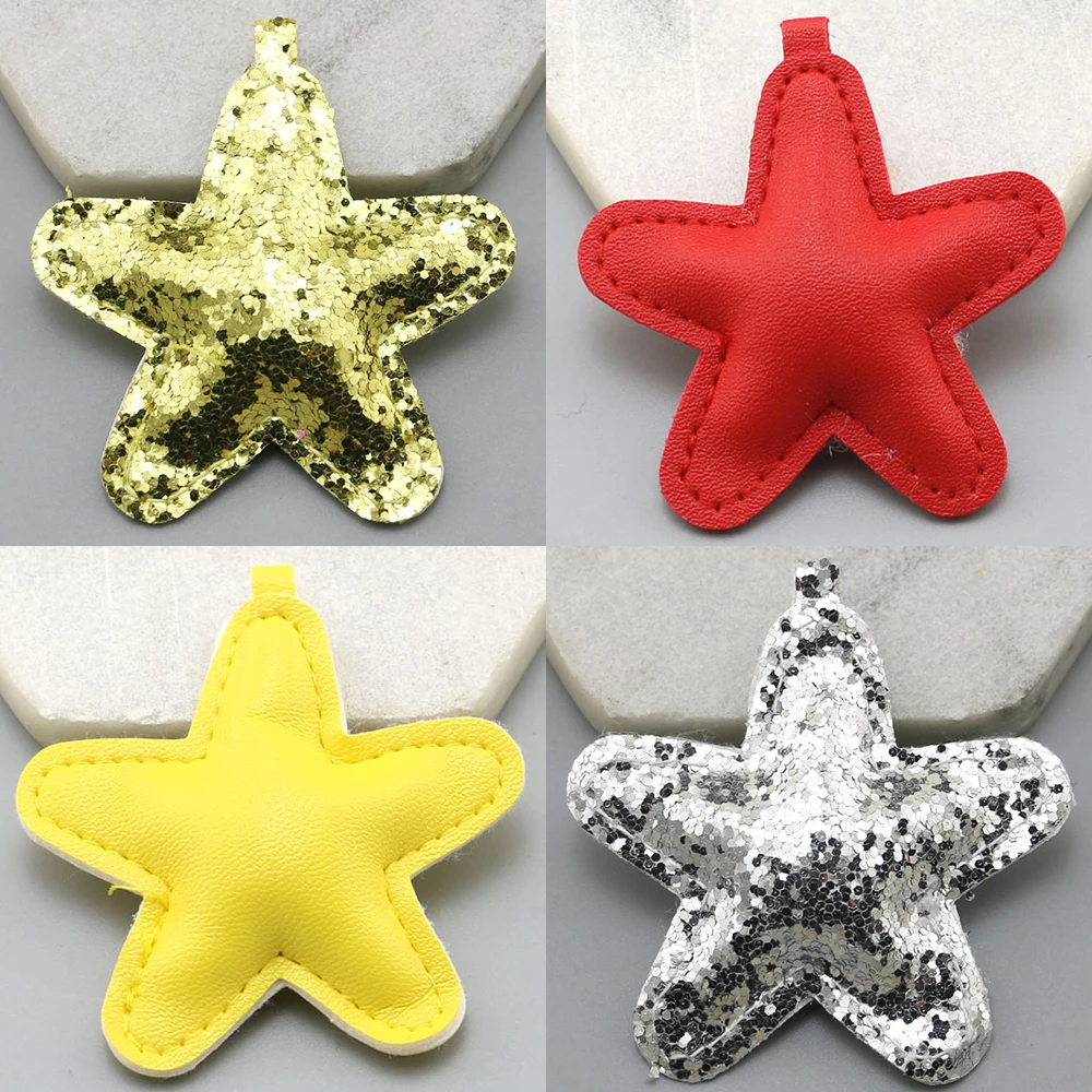 

18pcs Leather Five-pointed Star Pendant Charms Jewelry Making Mobile Phone Case Bag Clothing Keychain Jewelry Accessories