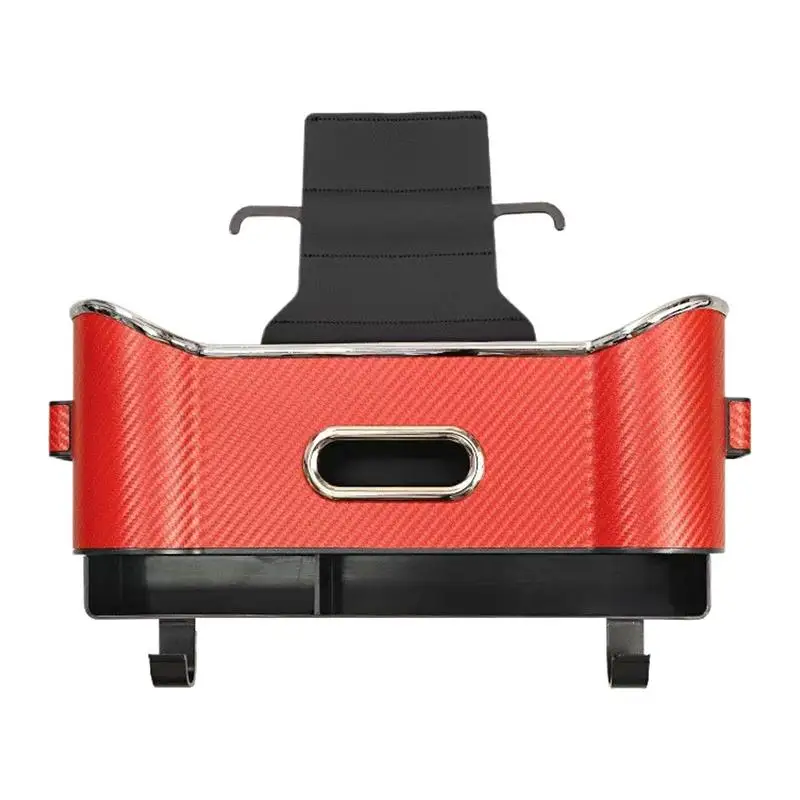 

Car Seat Storage Box Automobile Seat Tissue Box With Cup Holder Headrest Dangling Backseat Storage Box Multifunctional Car