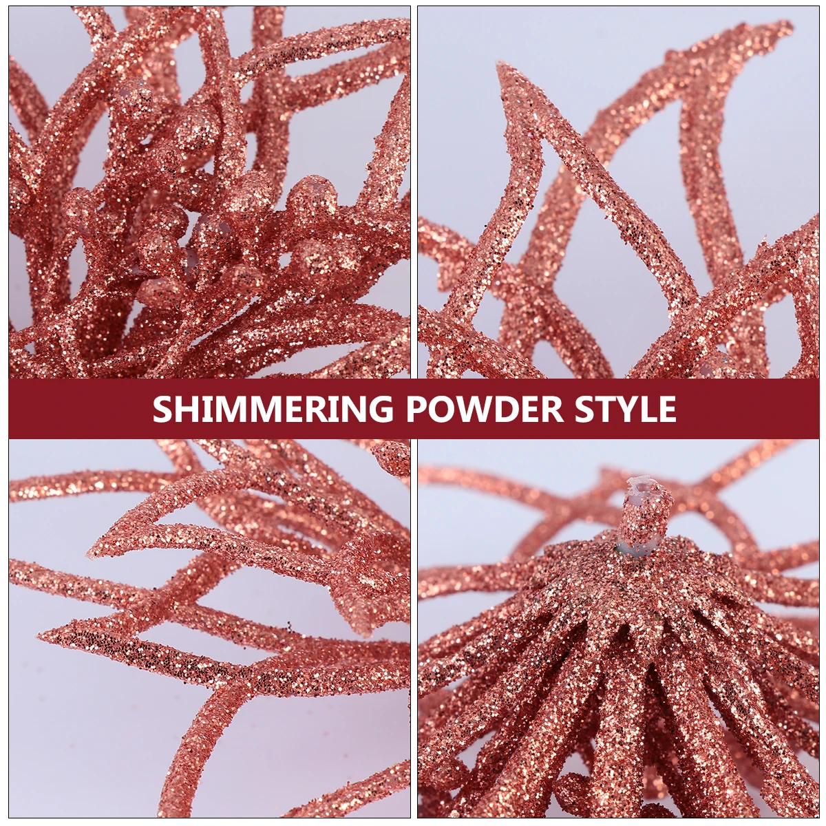 

4PCS Artificial Decorations PlasticFlowers Artificial Creative Flower for Christmas Tree Party Centerpieces H made Arrangement