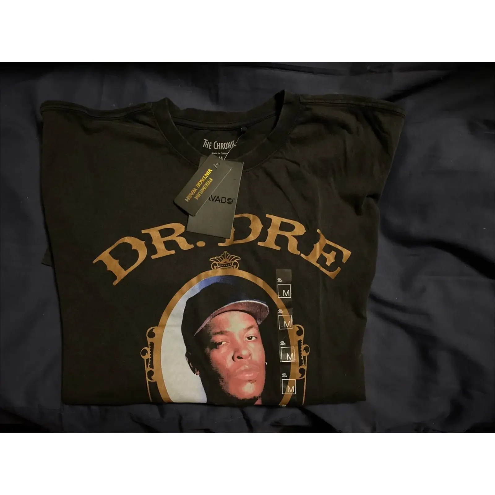 Dr Dre The Chronic Black Med Licensed T Shirt Premium Quality No Fake Crap NWA vintage Washed Stylish Unisex Slightly graphic