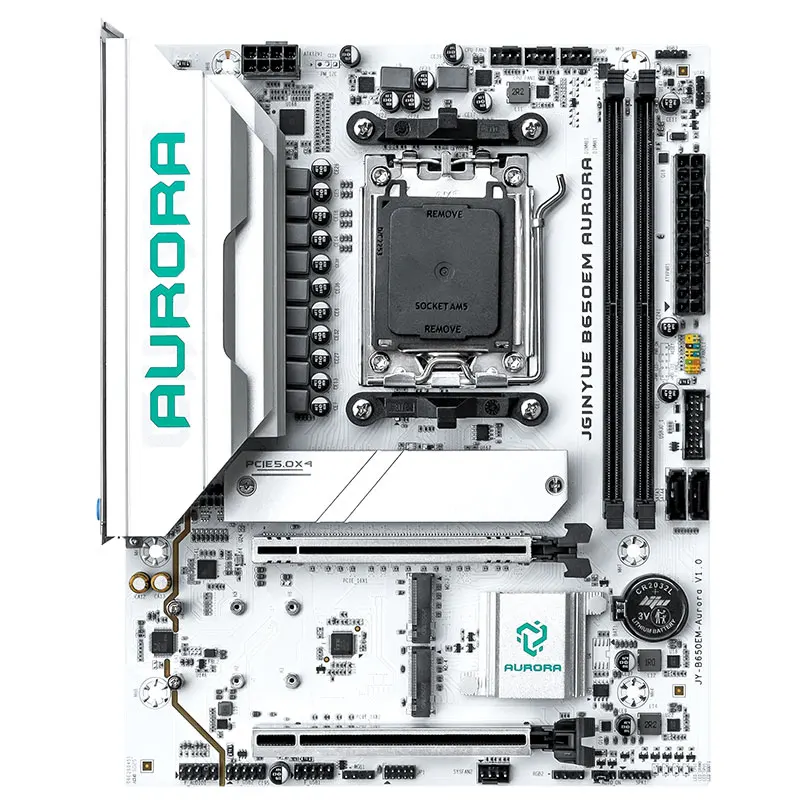 JGINYUE B650EM AURORA Motherboard DDR5 M-ATX Motherboard Supports Supports AM5 7000/8000/9000 Series Processors