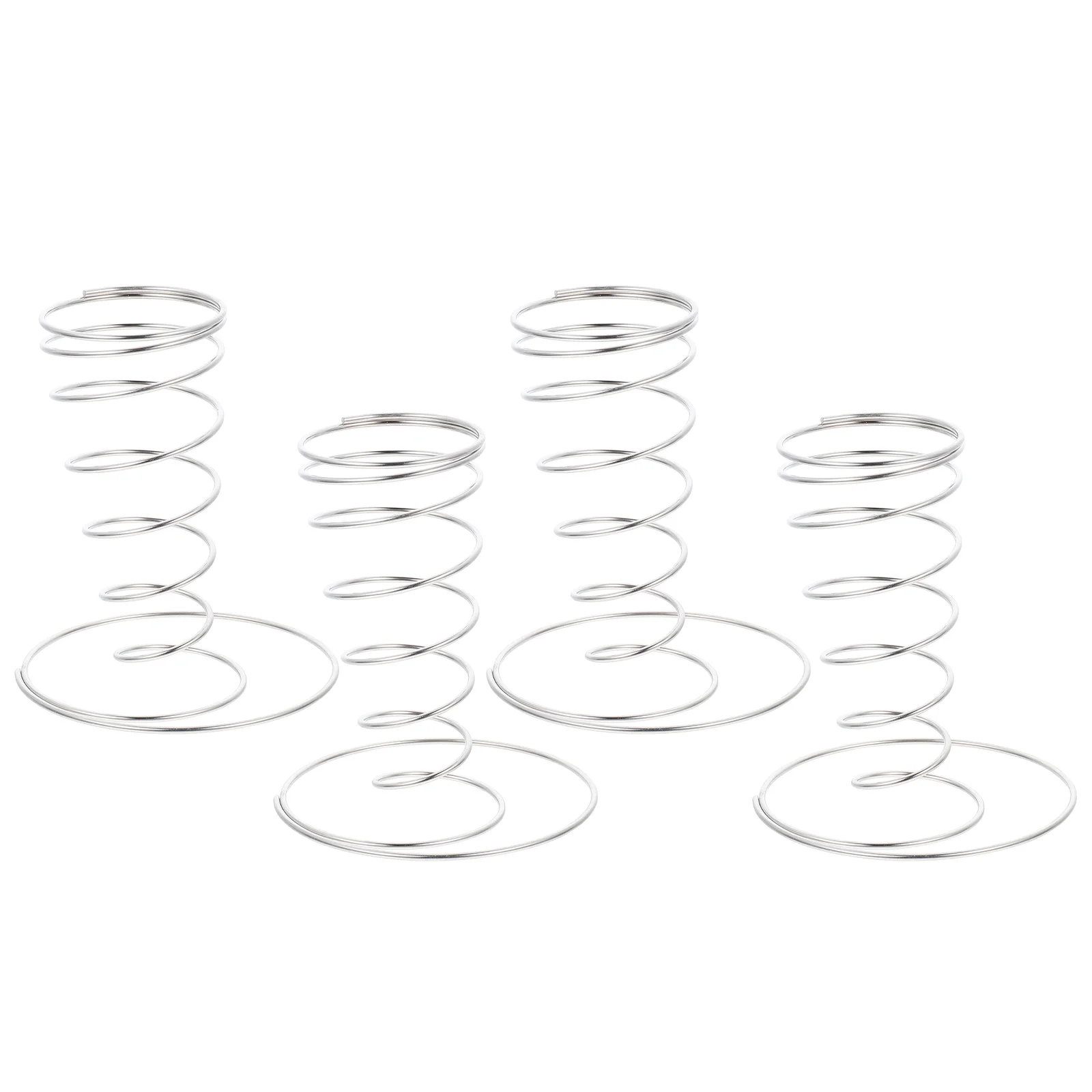 

4pcs Ice Cream Display Stand Rack Silver Stainless Steel Cone Holder Dessert Stands Kitchen Bar Utensil Restaurant