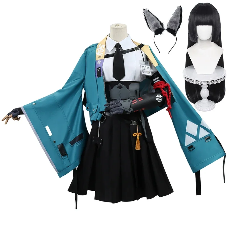 Hoshimi Miyabi Cosplay ZZZ Zenless Zone Zero Cosplay Costume Wig Women Anime Game Comic Party Role Playing Dress Outfits
