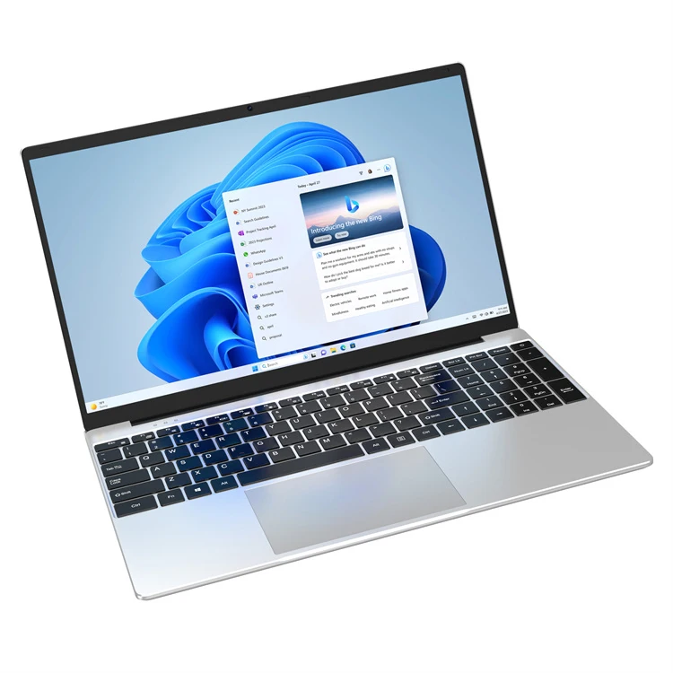 أجهزة الكمبيوتر المحمولة المهنية العلامة التجارية الجديدة التي تعمل باللمس N5095 مع غلاف بلاستيكي 15.6 بوصة يفوز 10/11 كمبيوتر محمول للأعمال