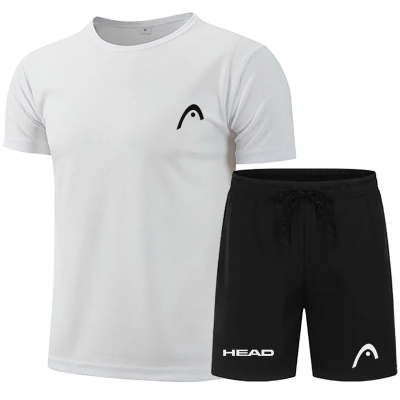 New Summer Men's Sport Shorts set Male Breathable Tennis Shorts suit Quick-Drying Badminton Trousers Outdoor Running Fitness