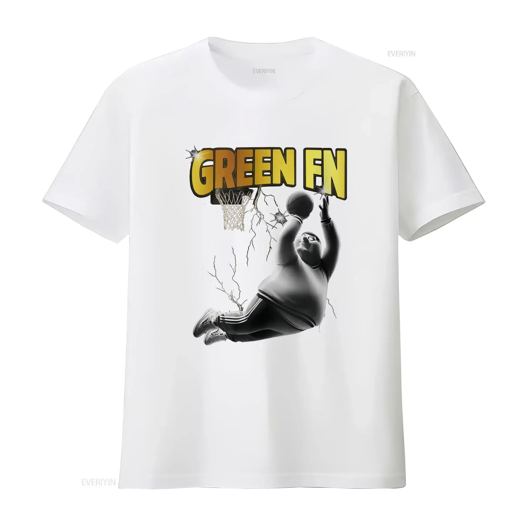 تي شيرت أخضر fn بيتر غريفين ميمي هدية له كلاسيكي لكرة السلة عتيق مغسول للارتداء اليومي ناعم متعدد الاستخدامات أنيق #4