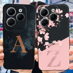 For Infinix Hot 40 Pro Case Hot40 X6836 X6837 New Letters Cover Soft TPU Phone Case For Infinix Hot 40i Hot 40 Pro Hot40i Bumper