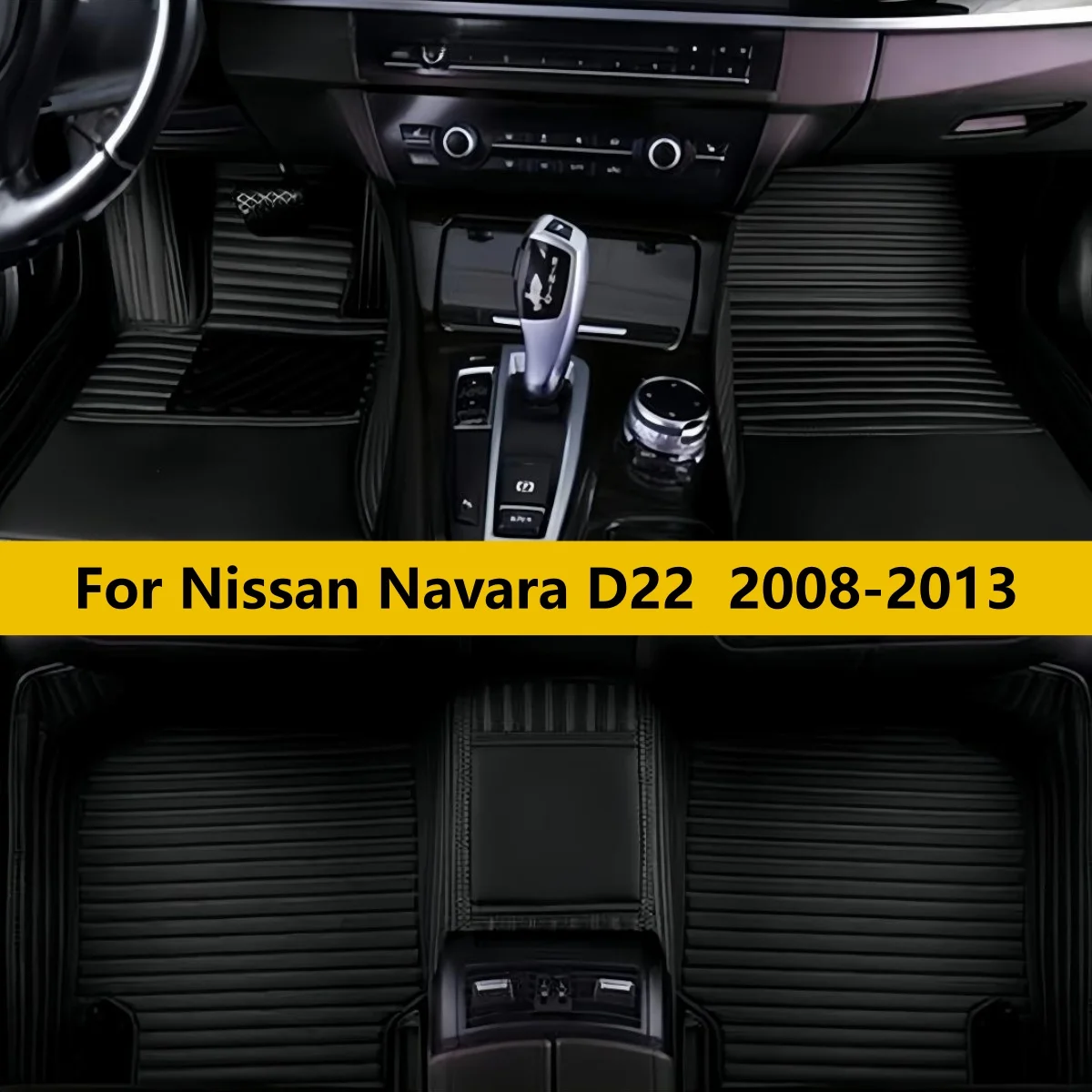 

Коврики для автомобиля Nissan Navara D22 2008-2013, полный комплект, кожаные, всепогодные, водонепроницаемые.
