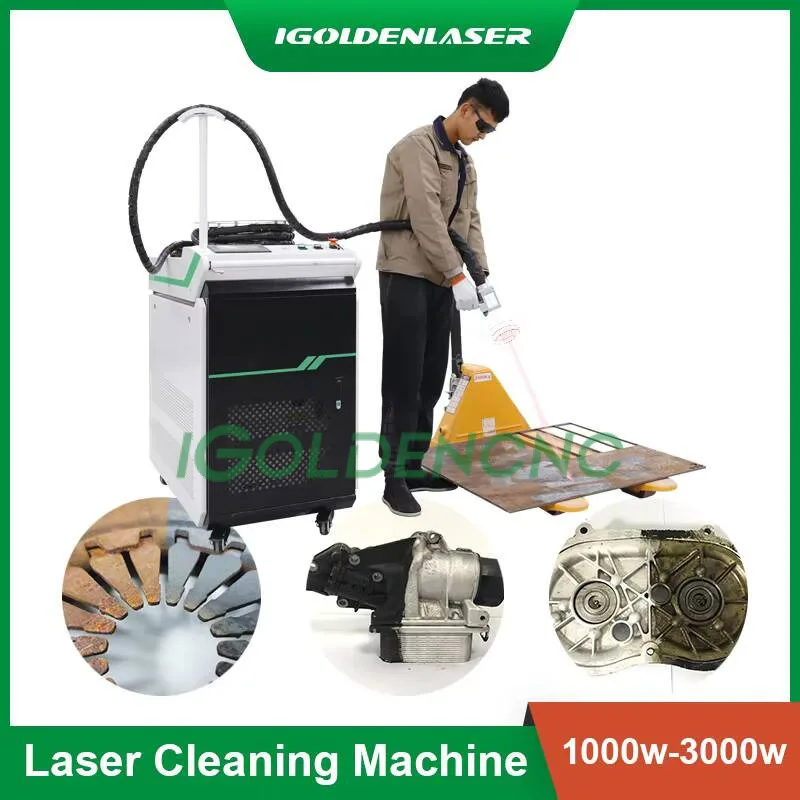 Portable Lazer 3000W Metal Iron Surface Rust Removal Laser Cleaning Hine 1000W