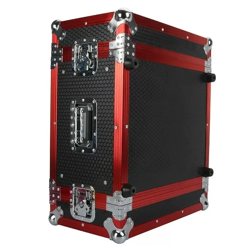 Effect Processor & Receiver  3U Audio Rack Flight Case, Heavy Duty Aluminum Framed Equipment Road Case for Amplifier