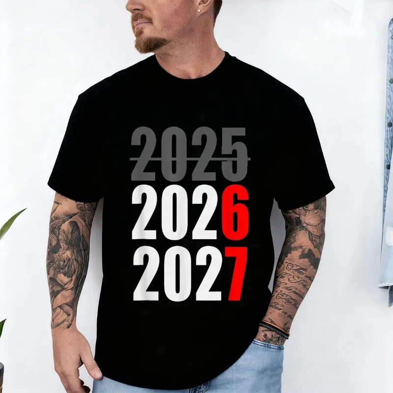 New Year 2026 Shirt 67 Meme Six Seven Gen Mans Slang Cotton T-Shirt Short-sleeve Casual Street Fashion Soft Perfect Comfortable