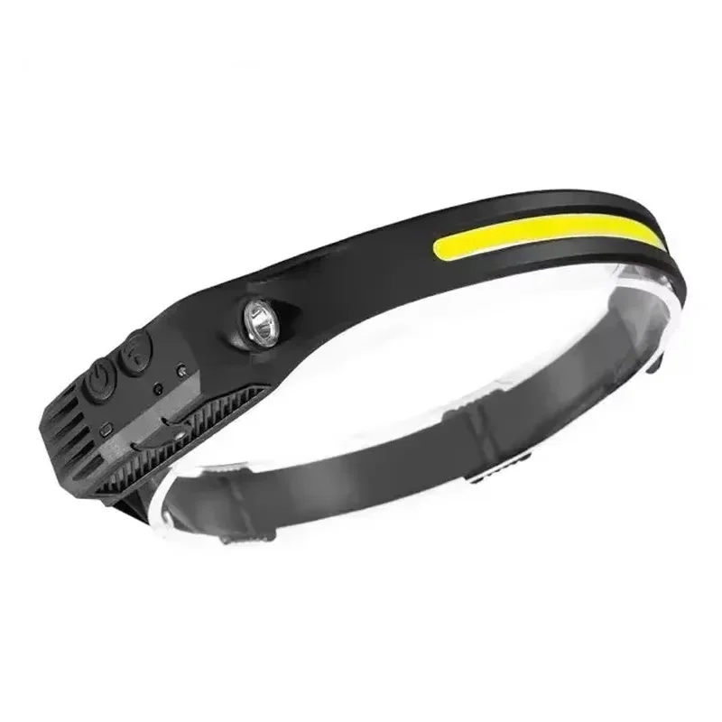 COB Sensor Headlight LED Induction Headlamp USB Charging Head Torch Built-in Battery Flashlight Camping Light image 6