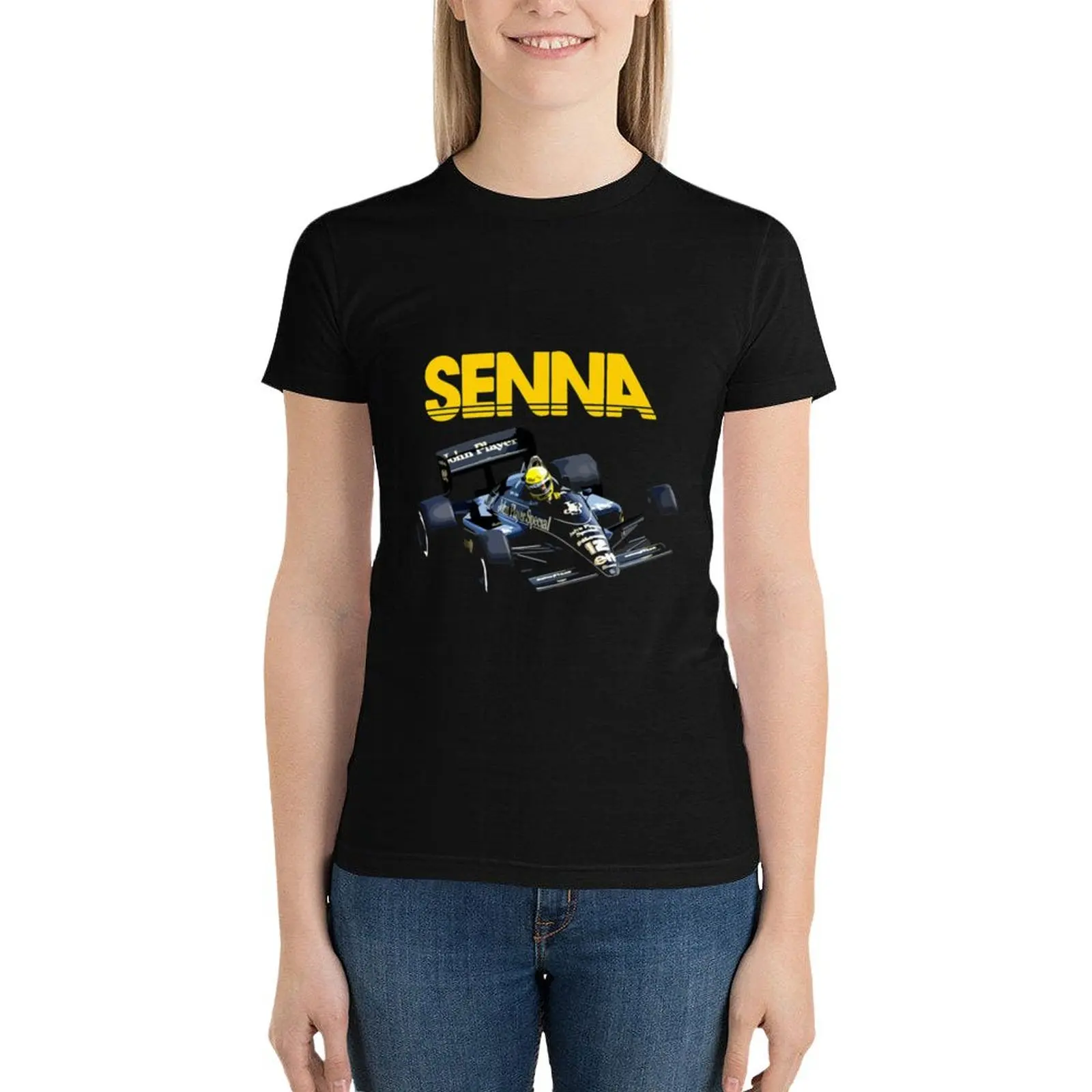 Ayrton Senna 97T John Player Livery T-Shirt graphics summer clothes aesthetic clothes Women's cotton t-shirt