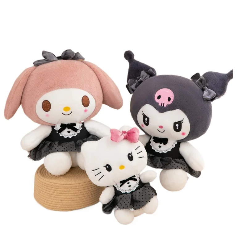 

Sanrio Kuromi Plush Toys Anime Kawaii Kuromi Hello Kitty Plushie 55CM Dolls Sofa Bed Soft Pillow Xmas Gift For Kid Holiday Gift