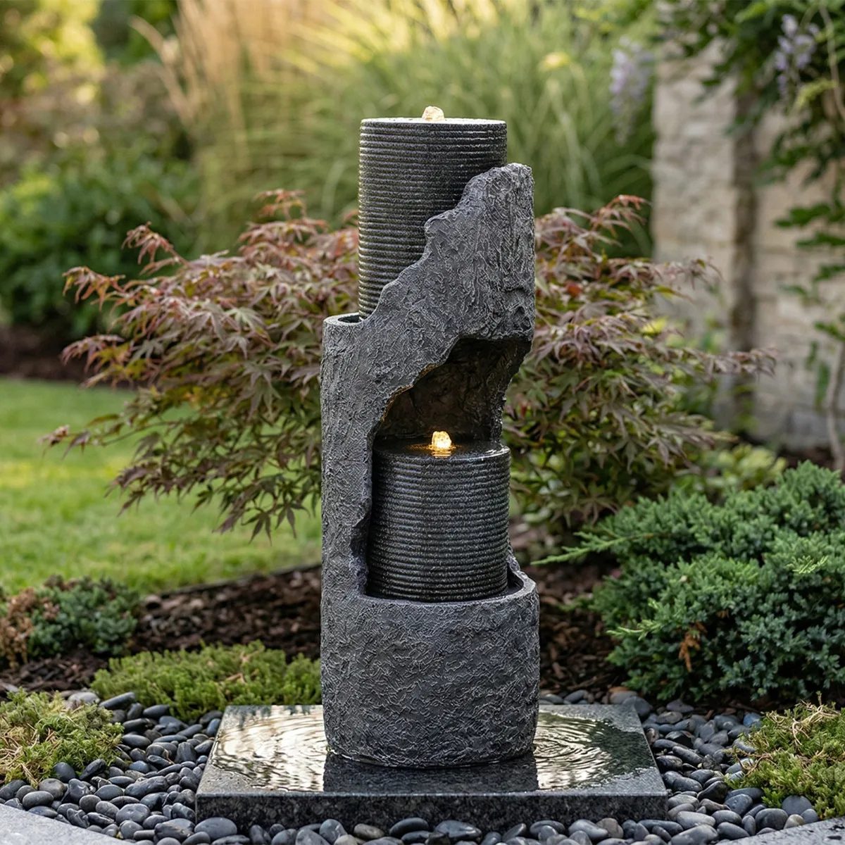 BESPORTBLE Fontaine Décorative Céramique Garçon Qui Urine – Fontaine Circulante Extérieure Pour Jardin, Cour, Bassin Ou Terrasse, Effet Relaxant