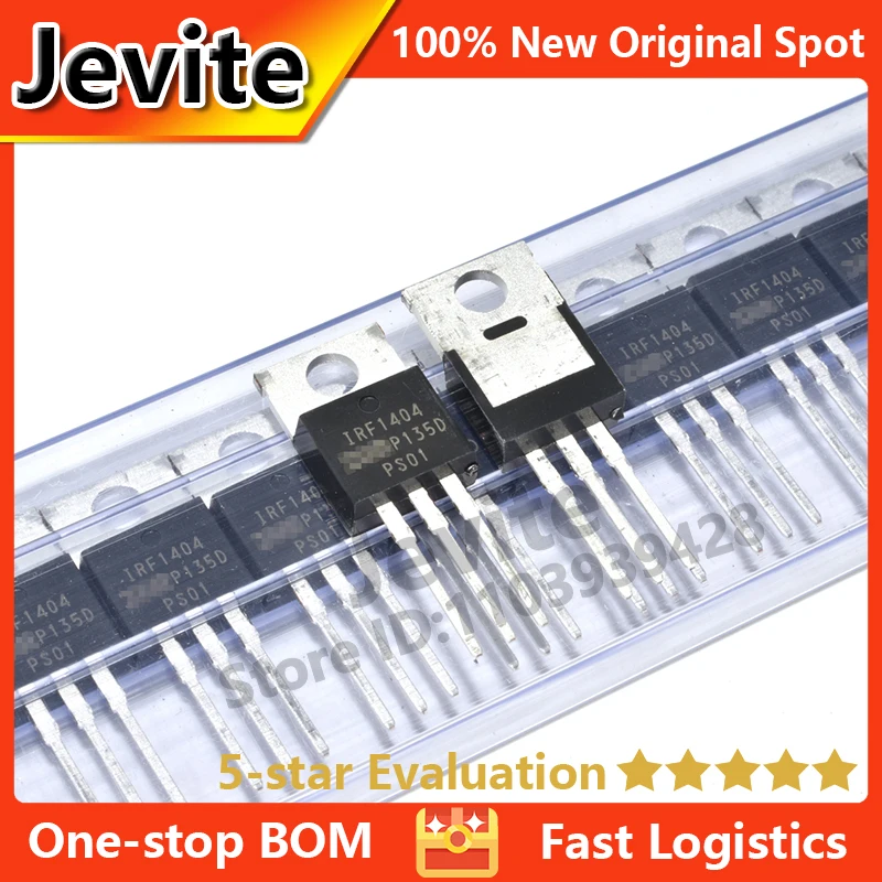 

Jevite 100% New Original electronics Controller 10 units/lote IRF1404 IRF1404PBF 1 N channel 40V 202A TO-220 MOSFET Transistor