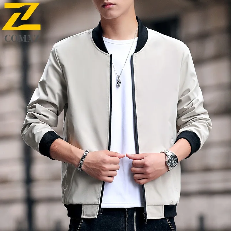 

COMXZ Men Jacket 2025 Stylish Casual Workwear Wrinkle Resistant Office Travel Light Luxury Coat Hiking Camping Outdoor Jackets