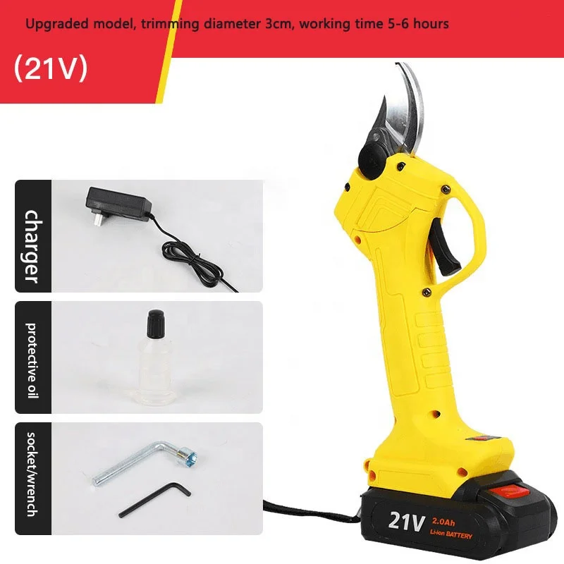 

HOT Wholesale Portable 16.8V Lithium Battery Shears Garden Pruners Cordless Scissors Electric Pruning Shears Shear