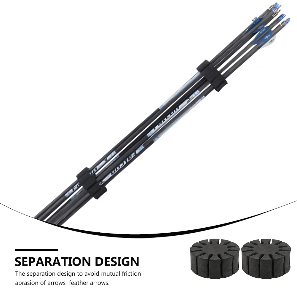 

EVA Arrow Separator Rack Hold 12 Arrows Black Practice Archery Accessories Round Sponge Separator Arrow Holder