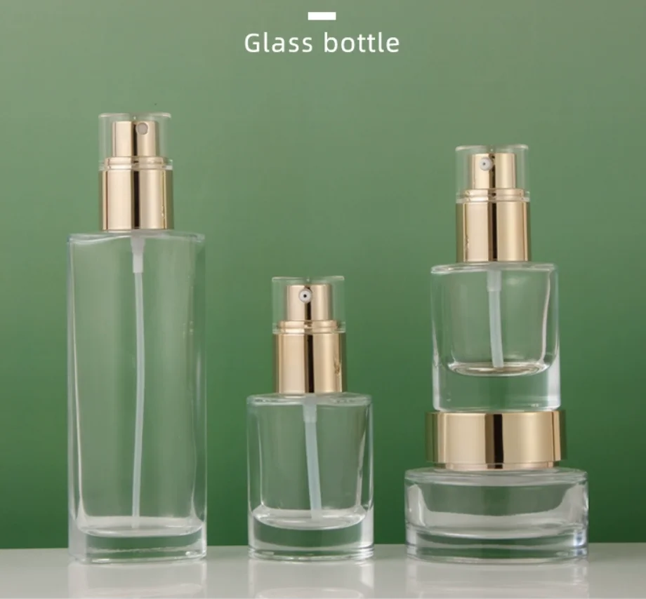 

30ml-120ml oval shape glass bottle moisture essence serum/lotion/emulsion/foundation/toner toilet water cosmetic packing