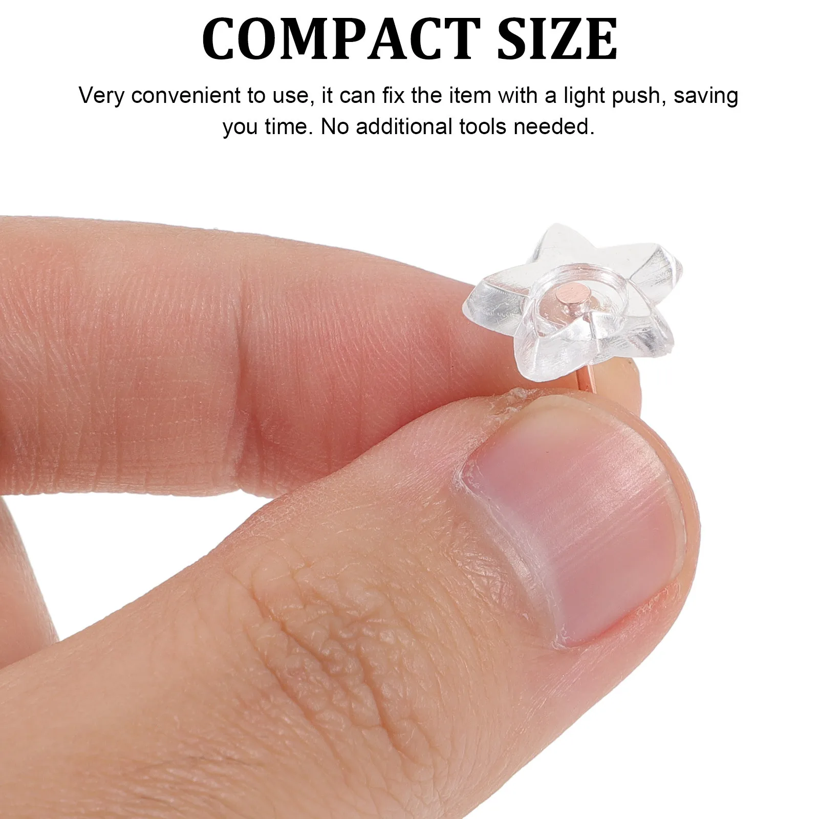 100 قطعة من دبابيس الإبهام الشفافة على شكل نجمة من أسلاك الفولاذ البلاستيكية متعددة الوظائف للوحة الإعلانات والمنزل والمكتب والمدرسة