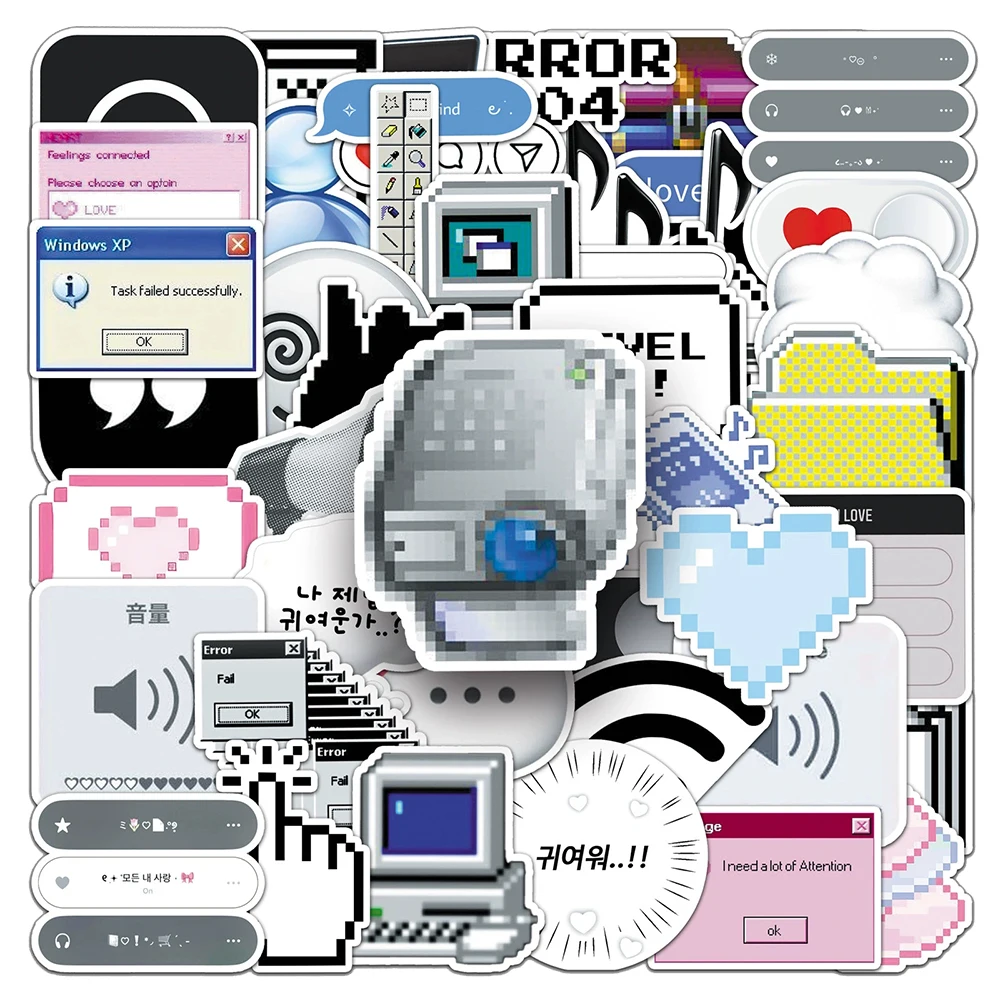

10/30/50pcs Cartoon Internet Program MEME Graffiti Stickers Funny Kids Decals Toys DIY Notebook Phone Luggage Waterproof Sticker