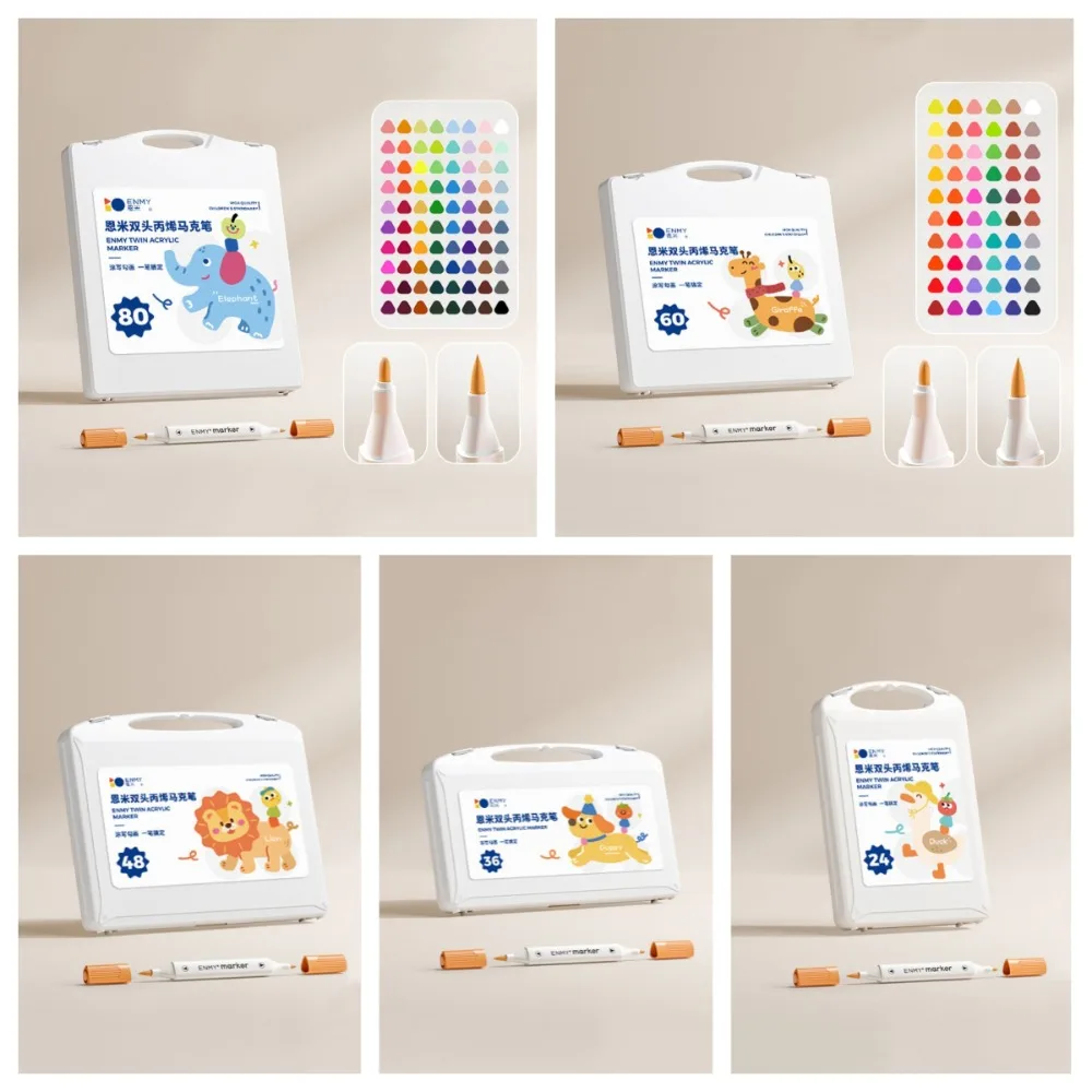 

Fineliner Drawing 24/36/48/60/80 Colors Art Marker Pens Archival Ink Gel Pen Dual Tip Brush Acrylic Paint Marker Hook Liner