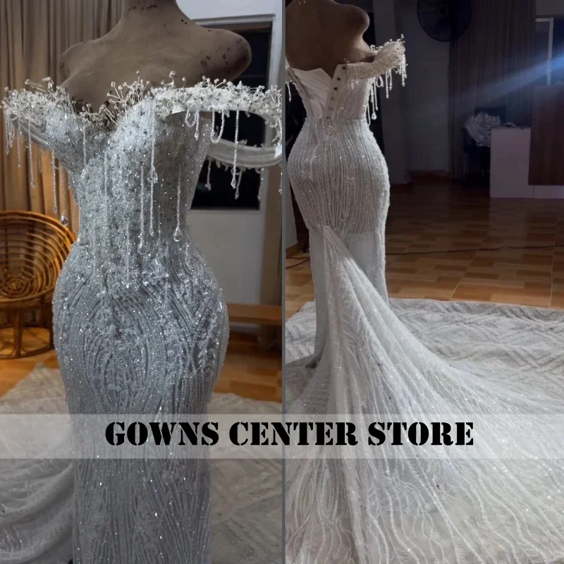 

Luxury Prom Dresses Black Girls 2026 Beading Crystal African Long Wedding Party Dress Design Mermaid Party Outfits Customized