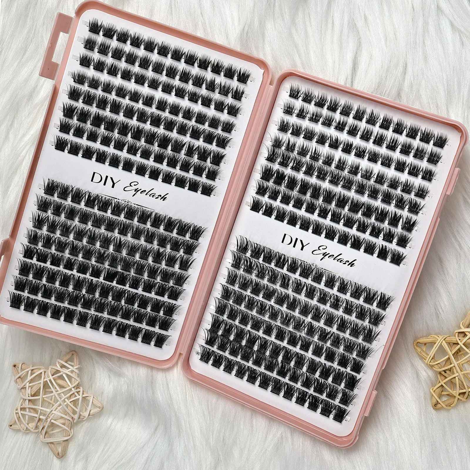 Einzelne Wimpernbüschel, DIY-Wimpernverlängerungs-Set, D-Curl-Wimpernbüschel, Wimpernverlängerung, geeignet für Anfänger. – Detail 4